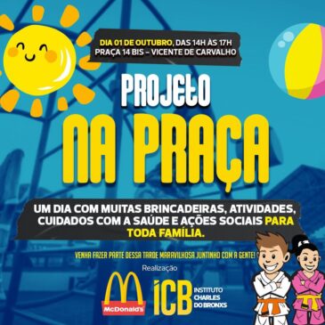Serão diversas tendas montadas pelos apoiadores da ação, que irão proporcionar atividades para todos os gostos