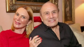 Stênio Garcia e sua esposa