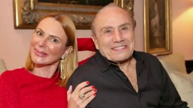 Stênio Garcia e sua esposa