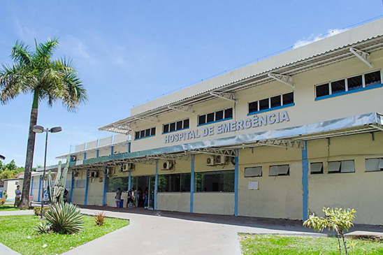 Hospital de Emergência de Macapá, onde está entubada criança de três anos que levou tiro acidentalmente do irmao gêmeo