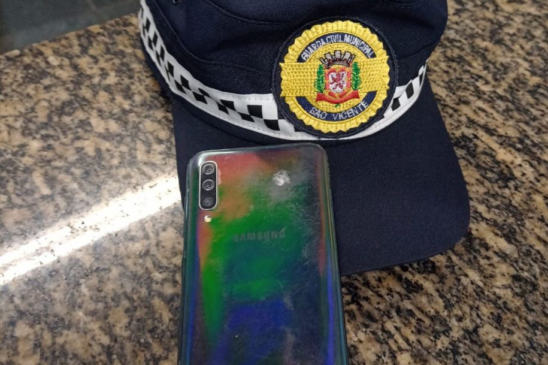 Celular é recuperado pela GCM de São Vicente