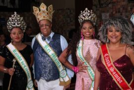 Integrantes da corte carnavalesca participaram da festa que inicia a contagem regressiva do grande evento