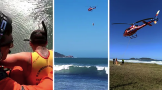 Resgate de surfista aconteceu no domingo