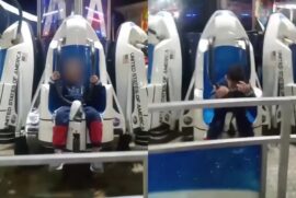 Três pessoas se feriram no acidente