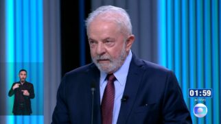 Lula durante debate na Globo