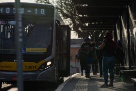 Corredor de ônibus em São Paulo
