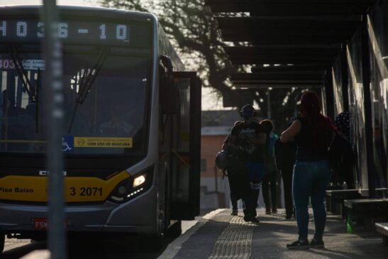 Corredor de ônibus em São Paulo