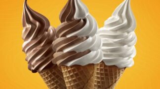 Casquinhas tradicionais da rede de fast-food