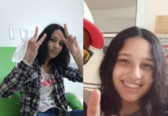 A última vez que foi vista, ela estava vestida com uma calça jeans e blusa xadrez, e usava uma mochila jeans