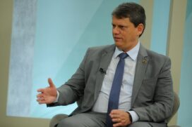 O governador eleito de SP, Tarcísio de Freitas