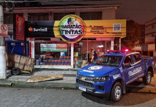 Agentes da GCM de Santos efetuaram prisão durante as primeiras horas de quarta-feira