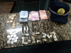 Droga apreendida pela GCM de São Vicente