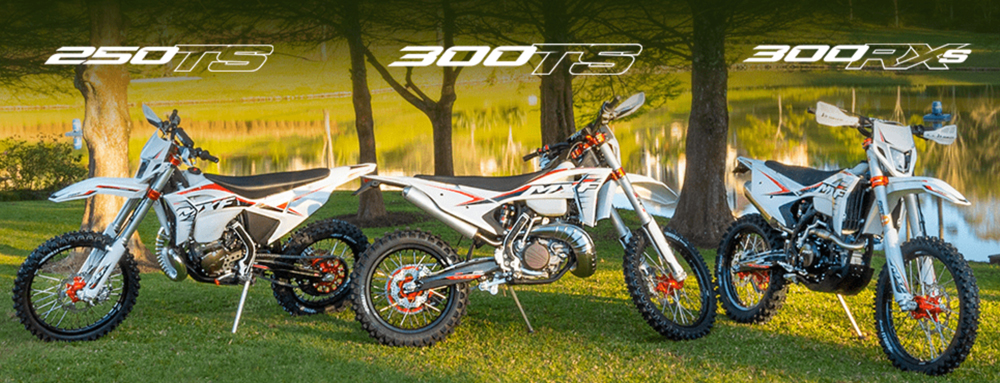 A pegada off-road é uma característica das motocicletas da MXF