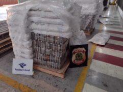 Meia tonelada de cocaína estava escondida em carregamento de resina