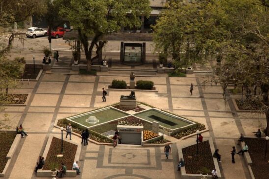 Praça Mauá, em Santos