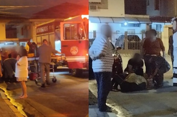 Os vizinhos ajudaram a conter o ataque e chamaram o socorro