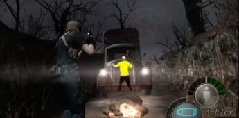 Aqui o meme brinca com o jogo Resident Evil e o patriota do caminhão