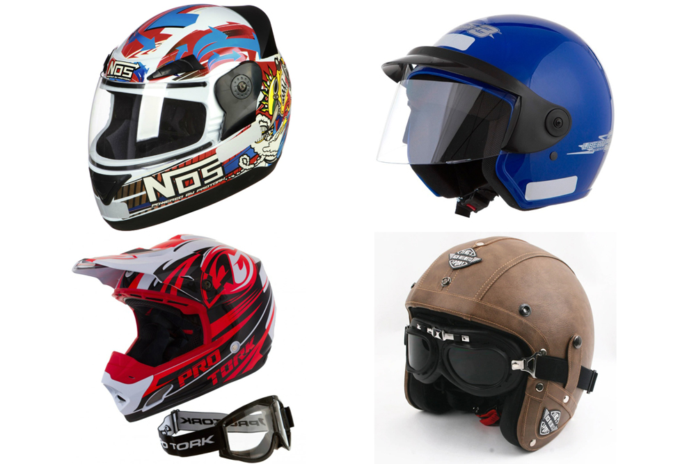 Os capacetes também expressam o que se passa dentro das cabeças dos motociclistas