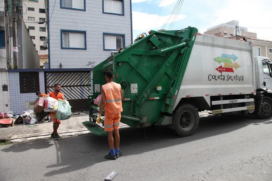 Atendimento à coleta seletiva urbana foi um dos itens de destaque santista.