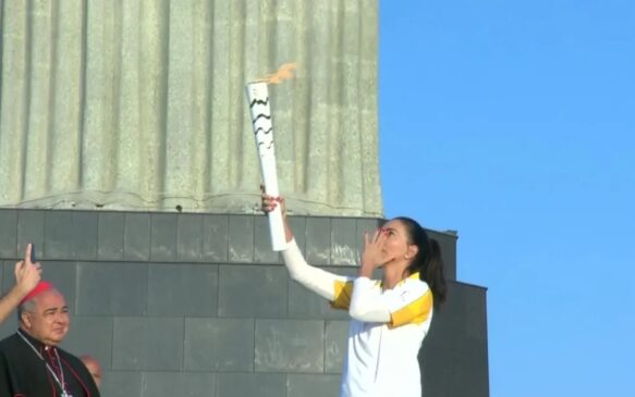 Isabel durante abertura das Olimpíadas do Rio, em 2016