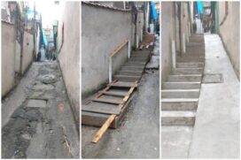 Escadaria em morro de Santos será entregue em dezembro