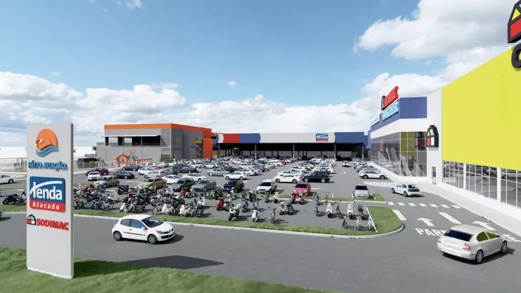 O novo shopping também contará com seis megalojas, 28 lojas satélites, 8 quiosques e praça de alimentação