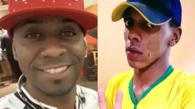 O criminoso (à esquerda) e a vítima (à direita)