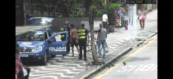Homem é preso com auxílio de câmeras em Santos