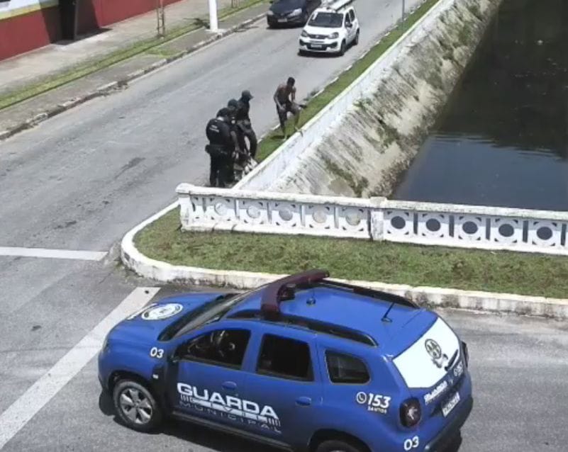 Um saco cheio de peixes, linhas e anzóis foram apreendidos.