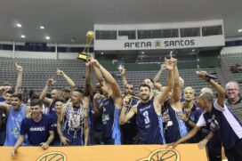 Em excelente jogo, Memorial/Fupes/Blue Med/Santos é campeão da 1ª Divisão do Campeonato Paulista masculino de basquete