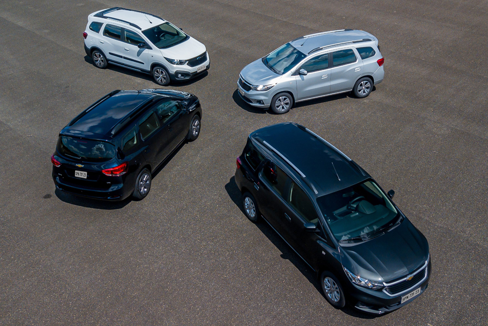 A família do crossover Spin tem motor 1.8, opções de câmbio manual ou automático e configuração interna para cinco ou sete pessoas