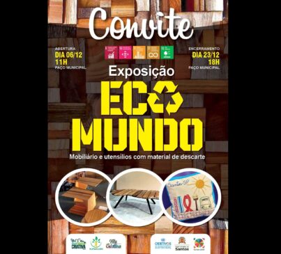 Reduzir, reutilizar, recuperar e reciclar. Essa é a proposta da exposição de móveis e utensílios produzidos com material de descarte, resultado do trabalho realizado na EcoFábrica, Vila Criativa do Mercado e na EcoFábrica da Zona Noroeste