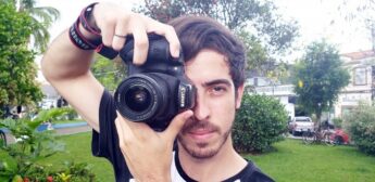 Nicolas conta que a foto foi feita na Boca da Barra, onde registrou os coqueiros e a movimentação do mar na areia, por meio de drone