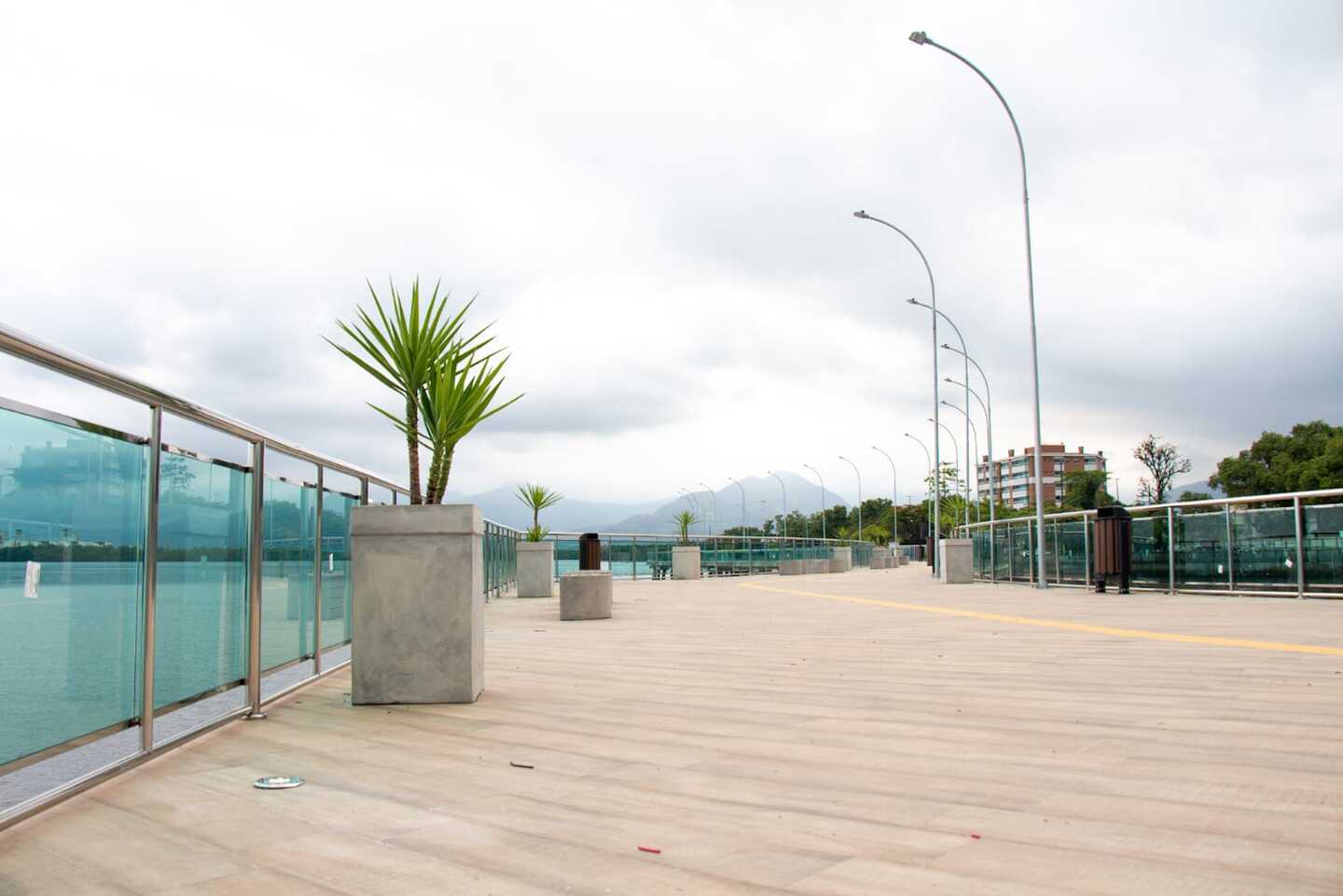 Píer do Jardim Casqueiro, em Cubatão (Divulgação/PMC)