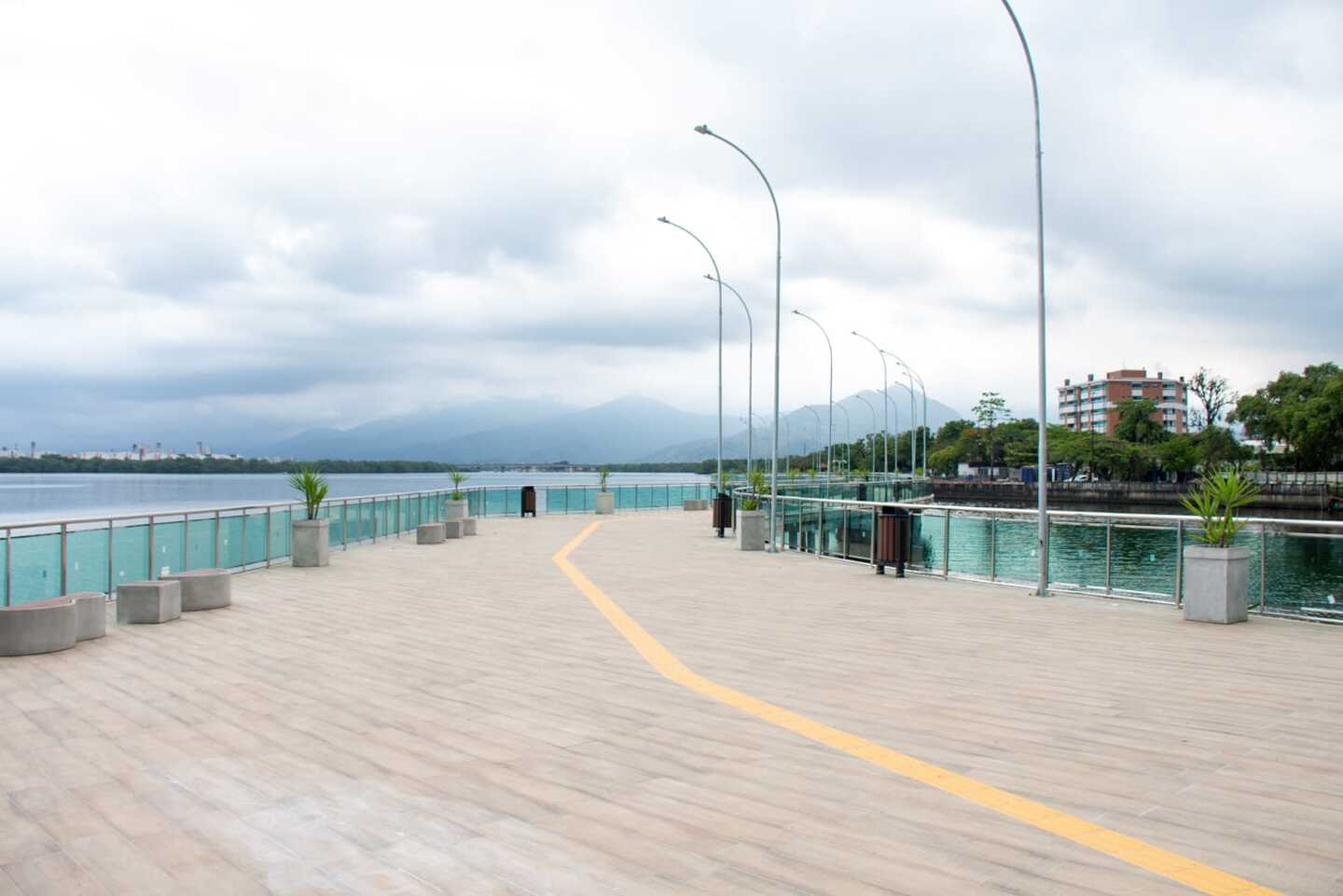 Píer do Jardim Casqueiro, em Cubatão (Divulgação/PMC)