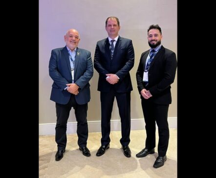 Diretor-executivo Ricardo Molitzas, Presidente Régis Prunzel e Vice-Presidente Leonardo Ribeiro