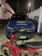 Moto apreendida pela GCM