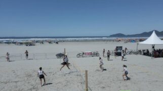 Foram realizadas cerca de mil partidas na Arena Verão Esportes de Praia Santos 2023