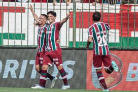 Germán Cano abriu o placar aos 19 minutos do primeiro tempo