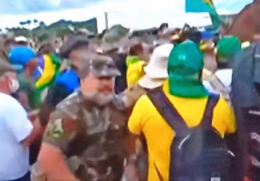 Pedro Diario: Empresário durante o ato golpista em Brasília