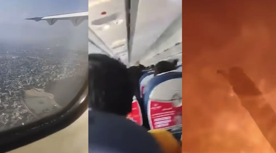 O homem estava transmitindo uma live mostrando o voo no facebook
