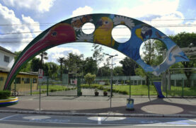 Parque Novo Anilinas fica na Avenida Nove de Abril, no Centro de Cubatão