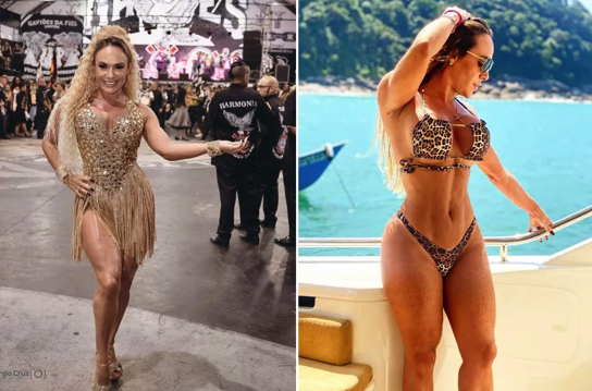 Rainha da X-9, de Santos, também é musa da Gaviões da Fiel (arquivo)