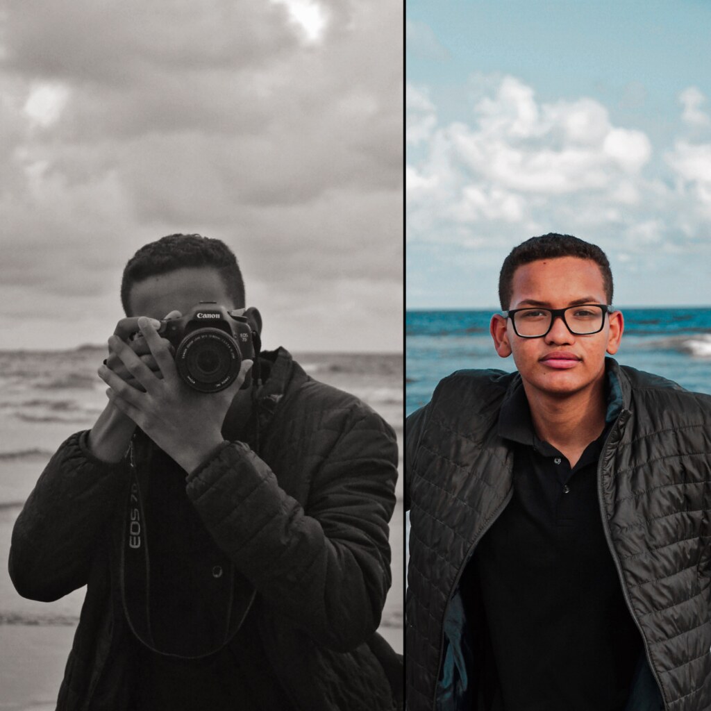 Pedro Neto, de 18 anos, dá aulas de fotografia na Unidade desde o ano passado