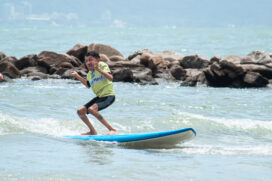 O projeto Surf Special foi criado no Guarujá, litoral de São Paulo em janeiro de 2019