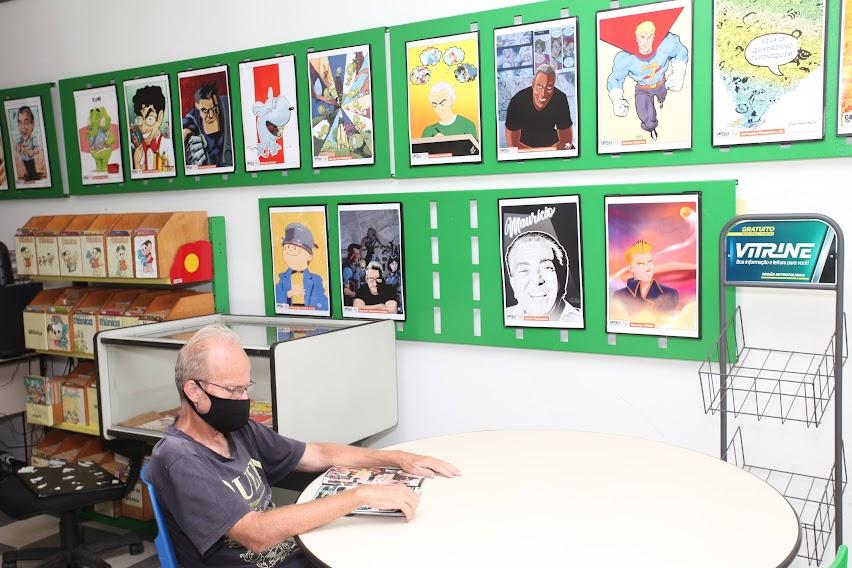 Unidade pública mantém acervo de quadrinhos e promove eventos ligados a temas desse segmento