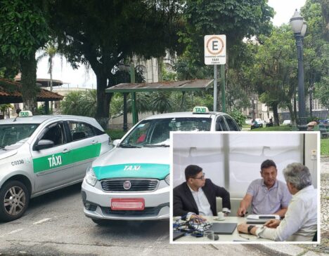 Sérgio Santana e Marco Antônio se reuniram com Júlio Eduardo dos Santos para discutir propostas