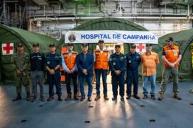 Nesta quinta-feira (23), atracou no Porto de São Sebastião o navio Atlântico, o maior da Marinha Brasileira, equipado com ampla equipe de saúde e equipamentos