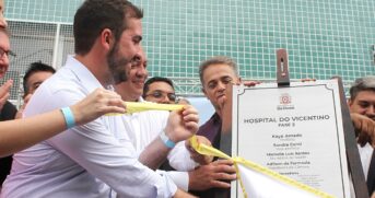 Kayo Amado entrega 2ª fase do Hospital do Vicentino