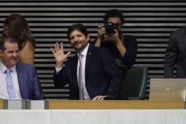 André do Prado, logo após ser eleito presidente da Alesp